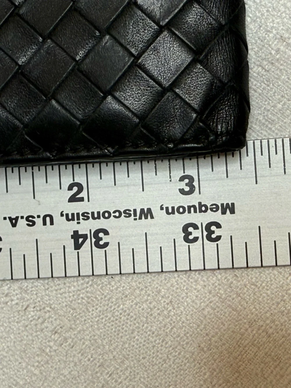 Bottega Veneta Black Intrecciato Leather Long Wallet Bi-Fold Made in Italy